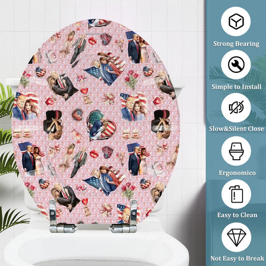 Donald & Melania Trump Universal Toilet Seat