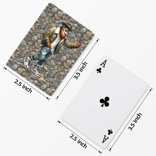 Sasquatch / Bigfoot Selfie Poker Playing Cards