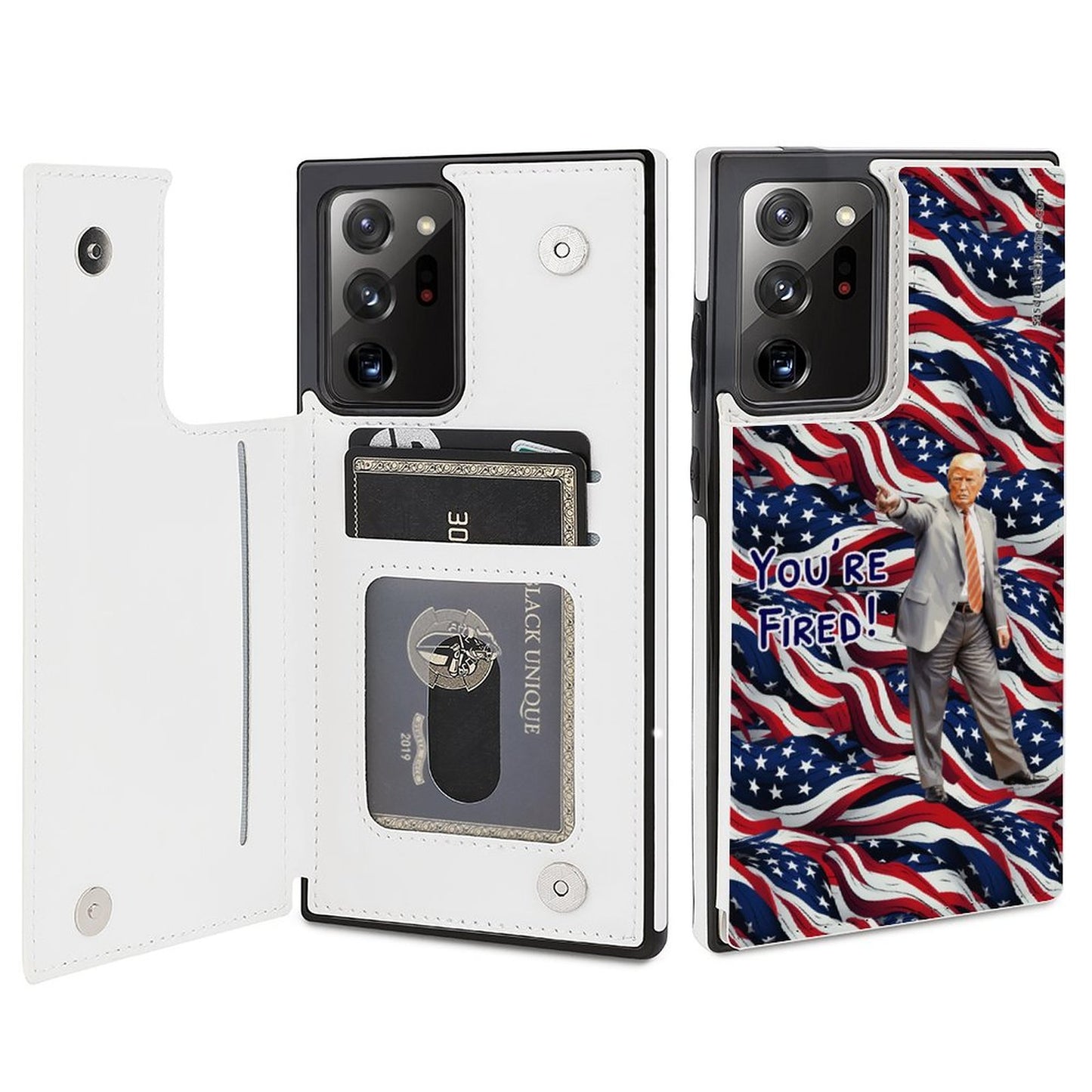 Samsung Note 20 Flip Phone Cases / wallet - Donald Trump "You're Fired"