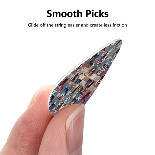 Guitar Picks 12Pcs, Donald Trump (20) Designs, 3 thicknesses