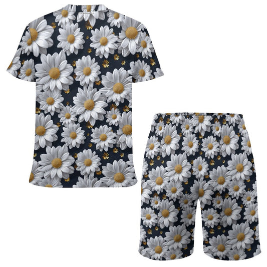 Patriot, Sasquatch, Daisies, Children's T-shirt & Shorts Set