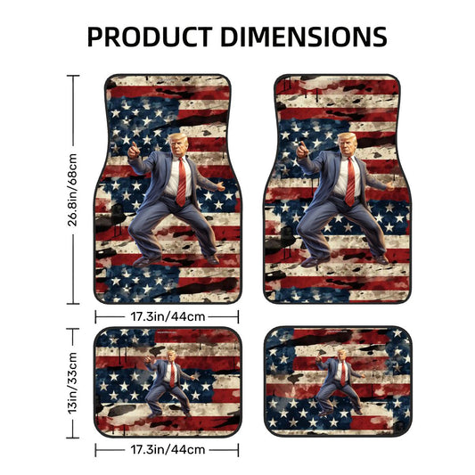 Donald Trump Dancing, 4 Piece Auto Floor Mats