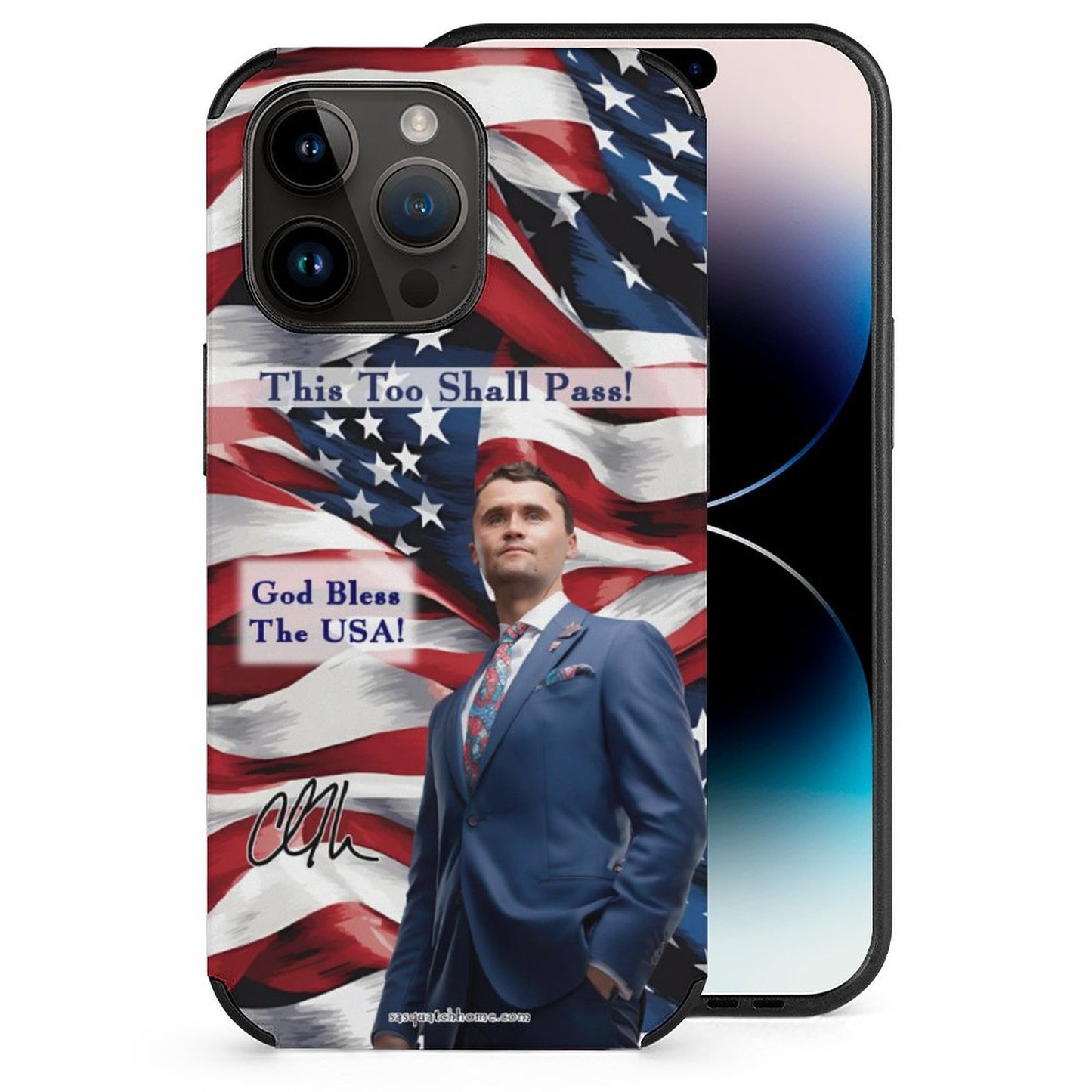 Charlie Kirk Memorial, Microfiber iPhone 14 Cases