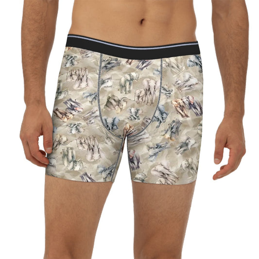 Animal Themed Extended Men's Boxer Briefs