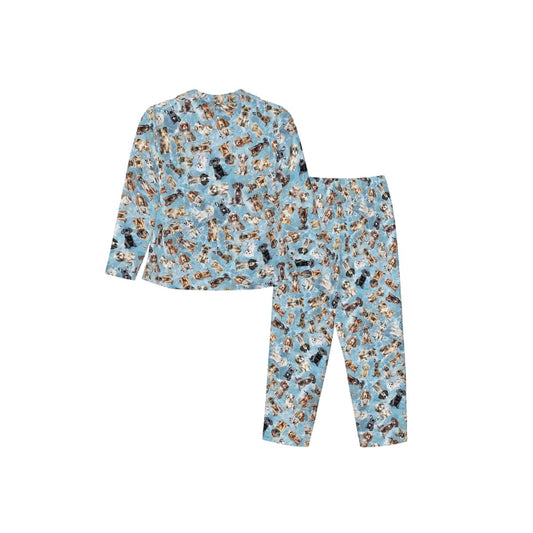 Animal Themed Long Sleeved Set Pajamas for Women