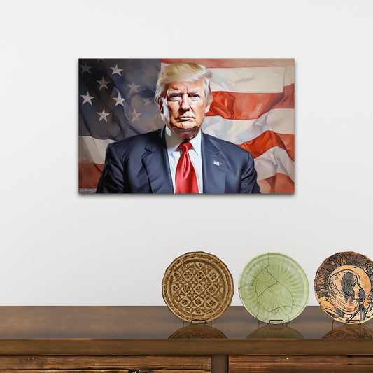 Donald Trump, 32"x20" Canvas Prints Wall Art