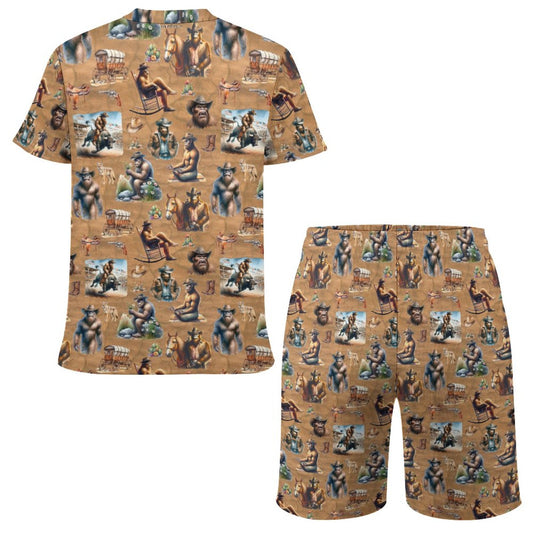 Patriot Bigfoot, Sasquatch, Children's T-shirt & Shorts Set