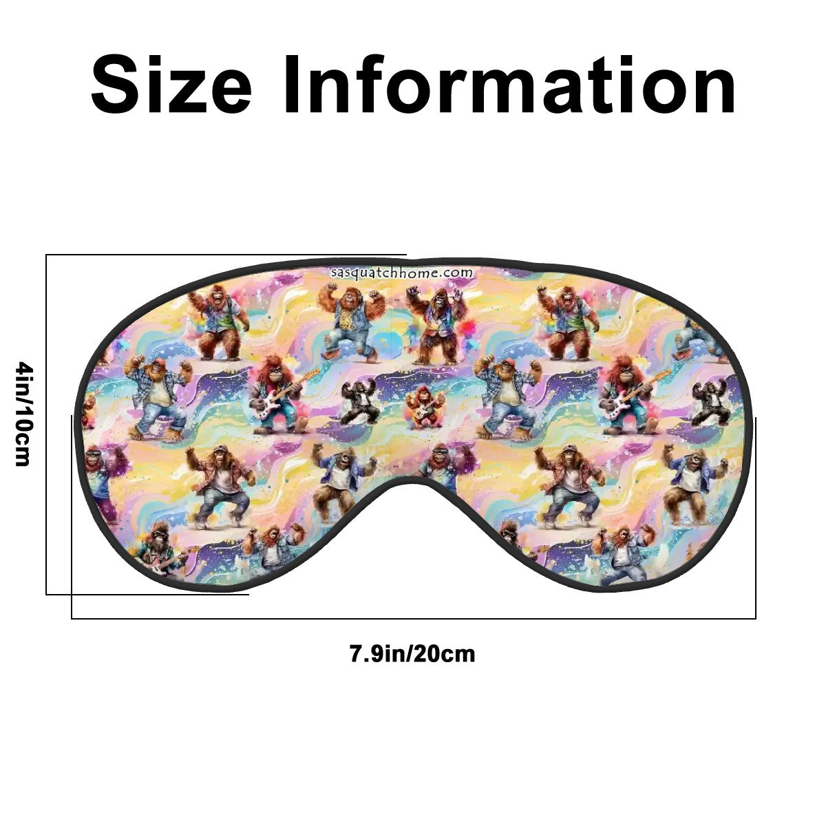 Boogie Sasquatch Soft Eye Polyester Eye Mask Light Blocker