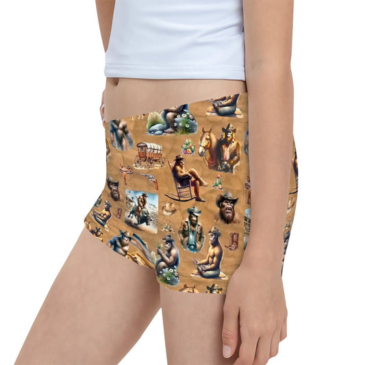 Girls Boxer Briefs Underwear - Sasquatch Underwear, Girls Underwear