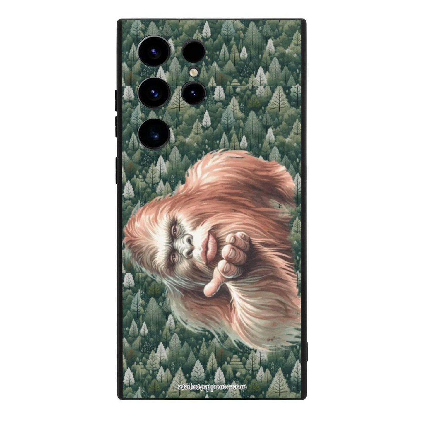 Sasquatch, Bigfoot Blow Kiss, Samsung S23 Series Cell Phone Case