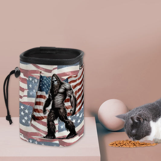 Patriot Sasquatch, Bigfoot Pet Toy & Treat Pouch / Purse