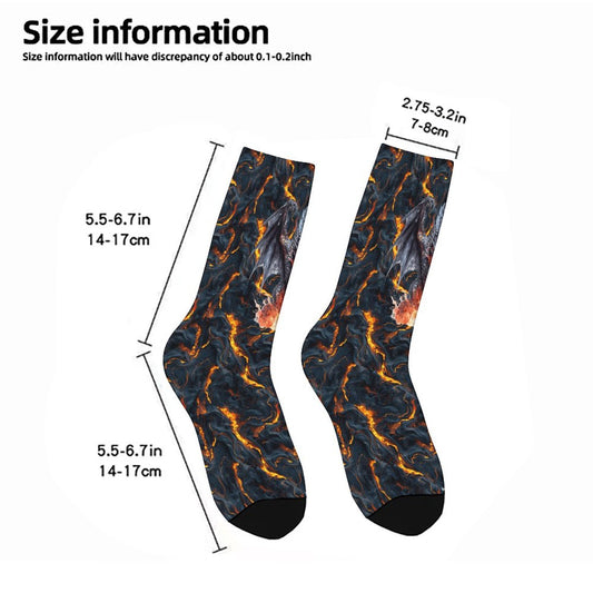 Fire Dragon, Children’s Polyester Socks