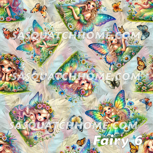 6 Fairy Designs, Women’s Plush, Fluffy Slippers