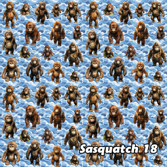 Baby Bigfoot Sasquatch 18, 3 Pack Gift Wrapping Paper Sheets - Over 300 Square Feet of Gift Wrap