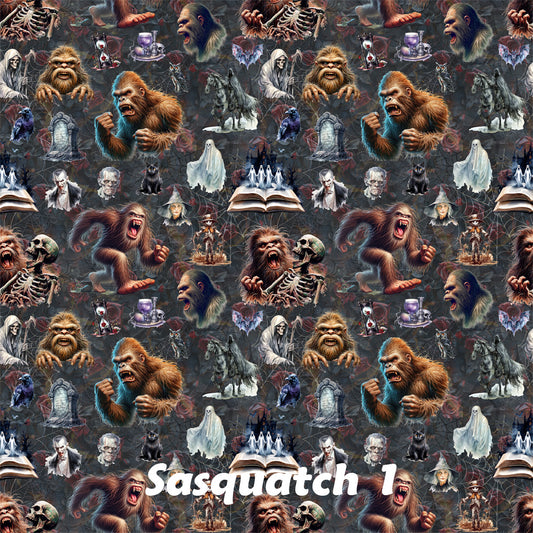 Scary Bigfoot Sasquatch 1, 3 Pack Gift Wrapping Paper Sheets - Over 300 Square Feet of Gift Wrap