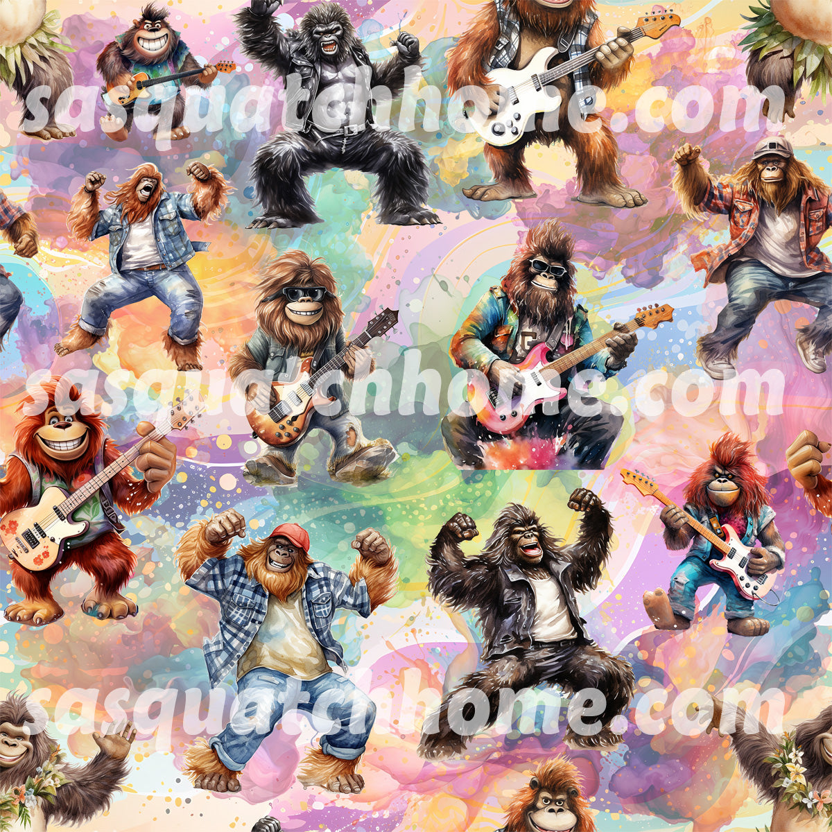 Sasquatch / Bigfoot 19 Designs - Soft Flannel Throw Blanket