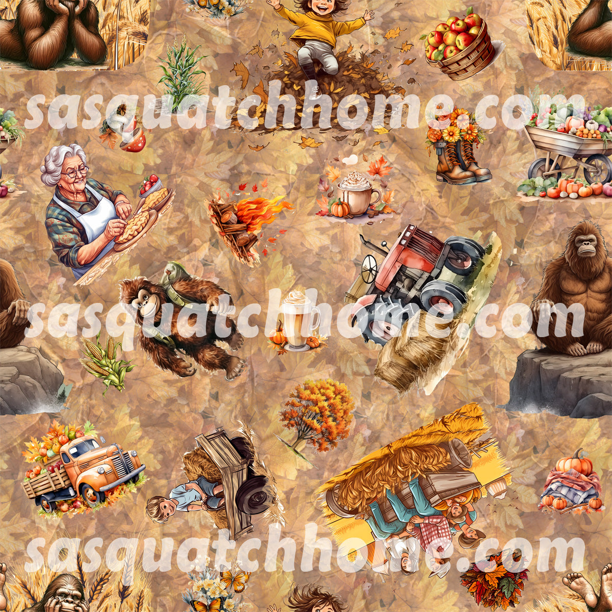 Sasquatch Themed Duffle Bags, Large Capacity Sports Bag, Travel Bag