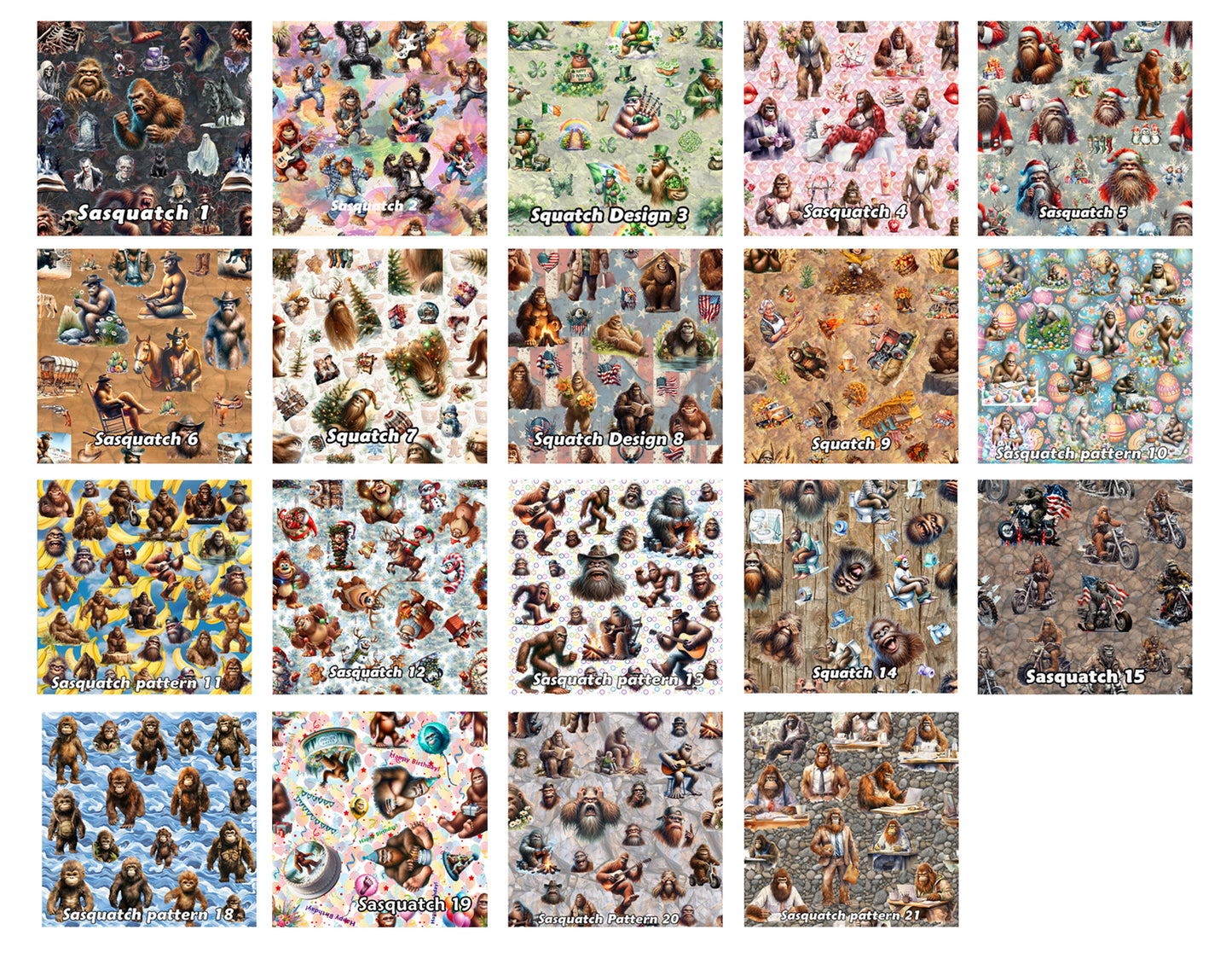 Silky Sasquatch Dapper Neck Ties - Patriotic Maga Dapper Tie 19 Designs!