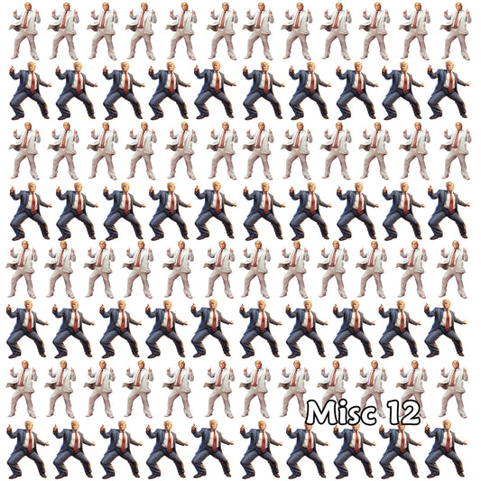 Donald Trump Cotton Fabric 12