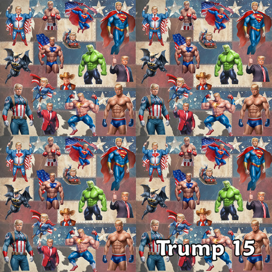 Donald Trump Cotton Fabric 15