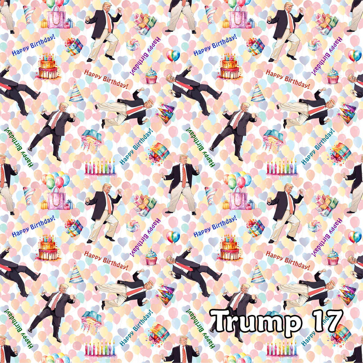 Donald Trump Cotton Fabric 17
