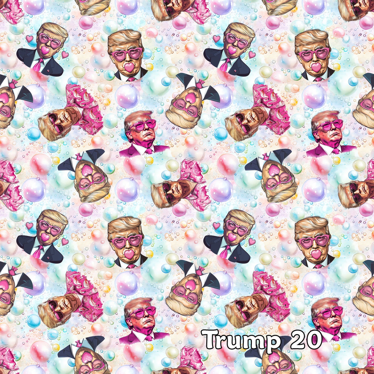 Donald Trump Cotton Fabric 20