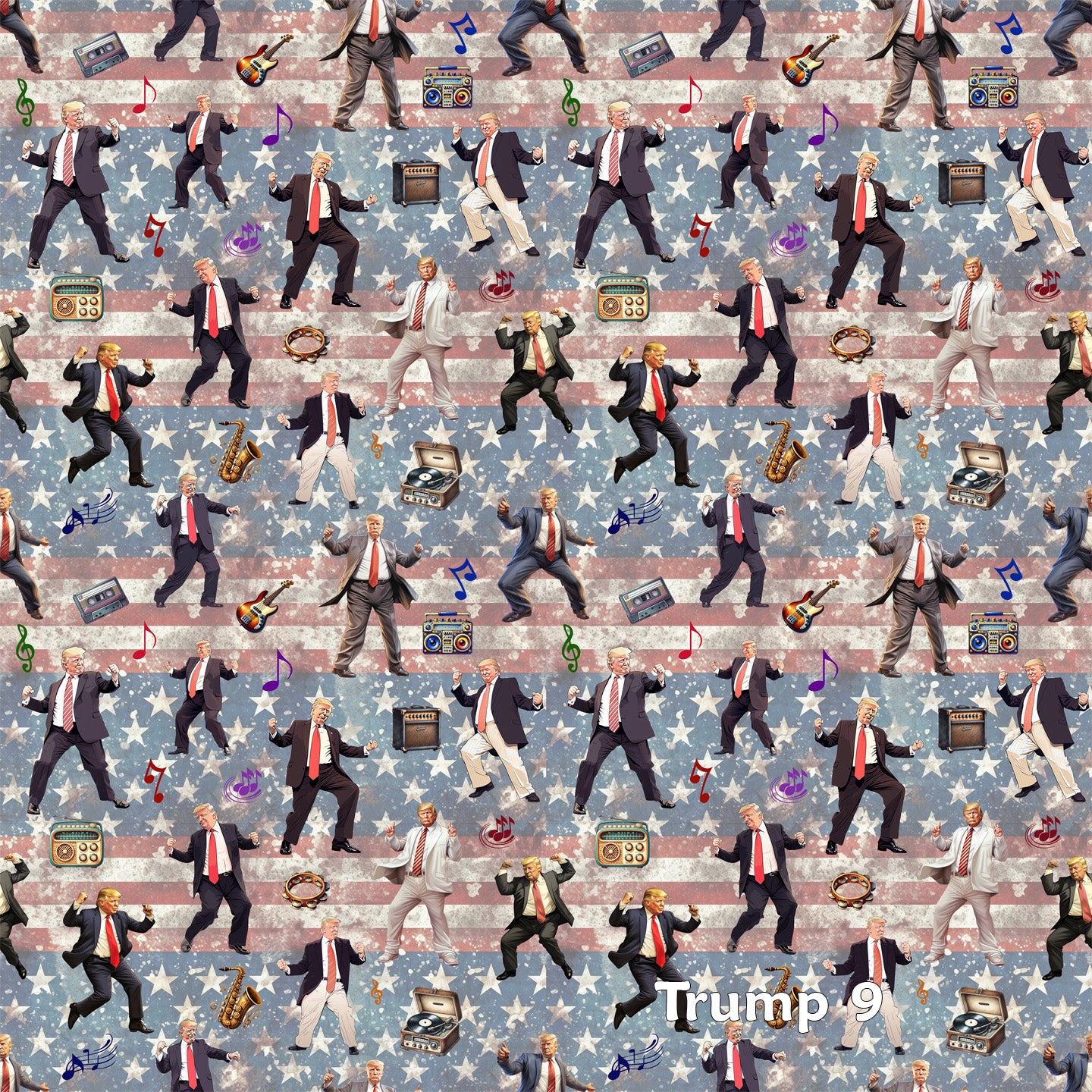 Donald Trump Cotton Fabric 9