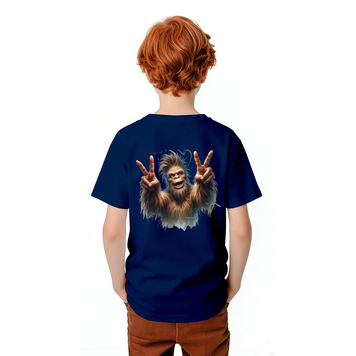 Bigfoot Sasquatch Designs, Kid’s Double Sided Gildan 5000B T Shirt