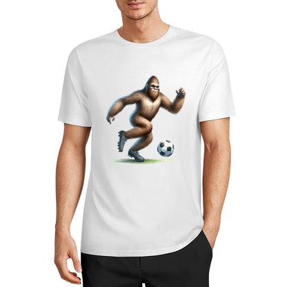 Bigfoot - Sasquatch Soccer (football) Short Sleeve Cotton T-Shirt