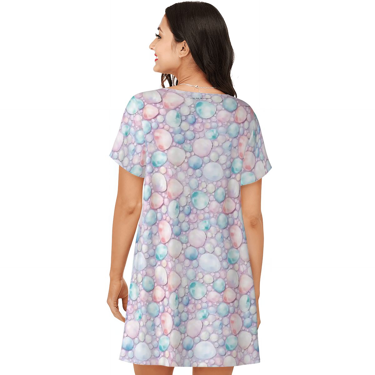 Baby Dragon, Women’s Loose Fit Short Sleeve Night Gown