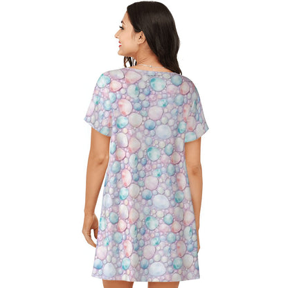 Baby Dragon, Women’s Loose Fit Short Sleeve Night Gown