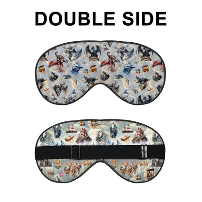 Dragon / Medieval, Sleep Mask with Adjustable Buckle