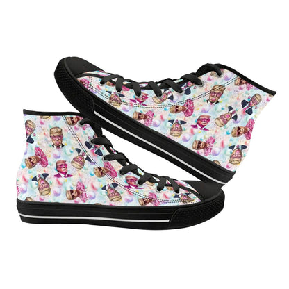 20 Donald Trump Designs, Women's High Top Canvas Shoes