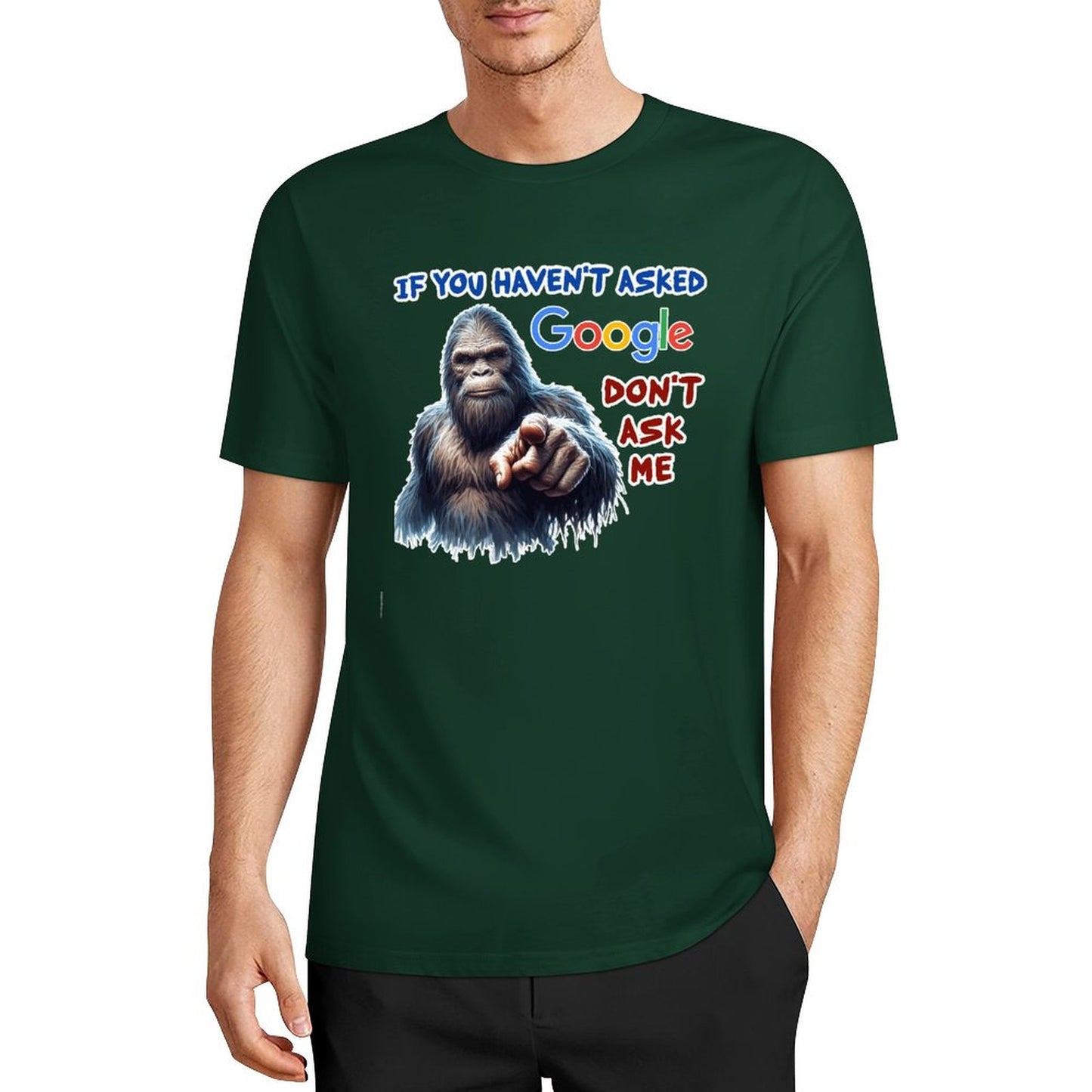 DTF 160gsm Cotton Men's Short Sleeve T-shirt (Front Printing)