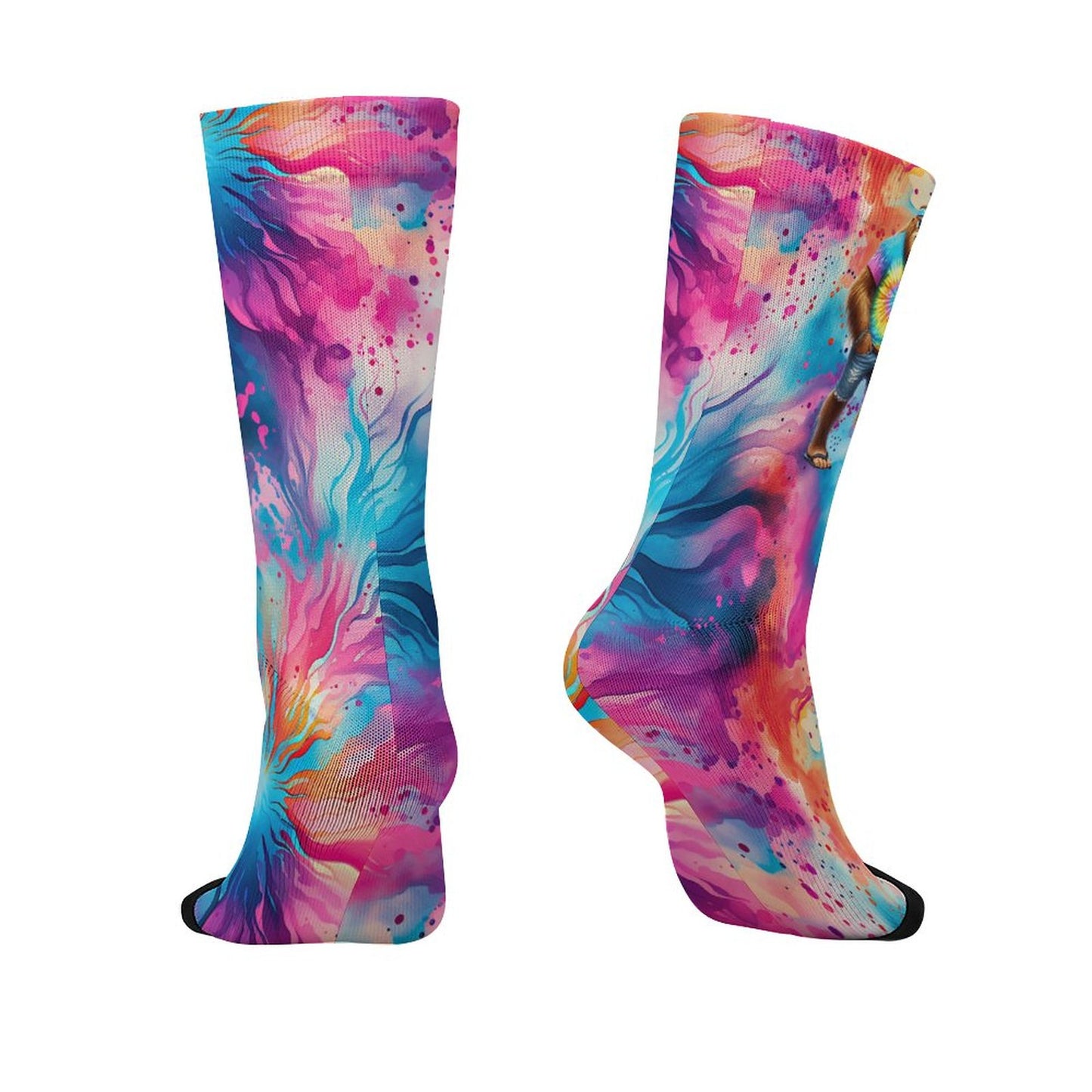 Hippie Bigfoot Sasquatch, Children’s Polyester Socks