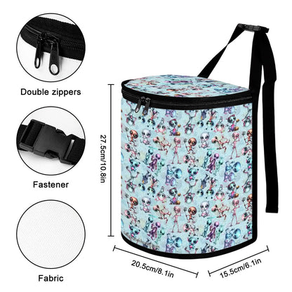 6 Alien Designs, Bucket-Shaped Car Trash Bag