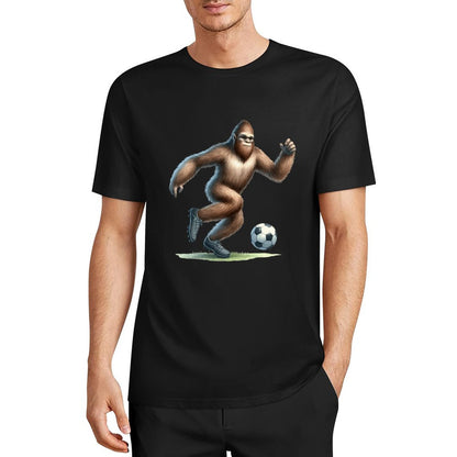Bigfoot - Sasquatch Soccer (football) Short Sleeve Cotton T-Shirt