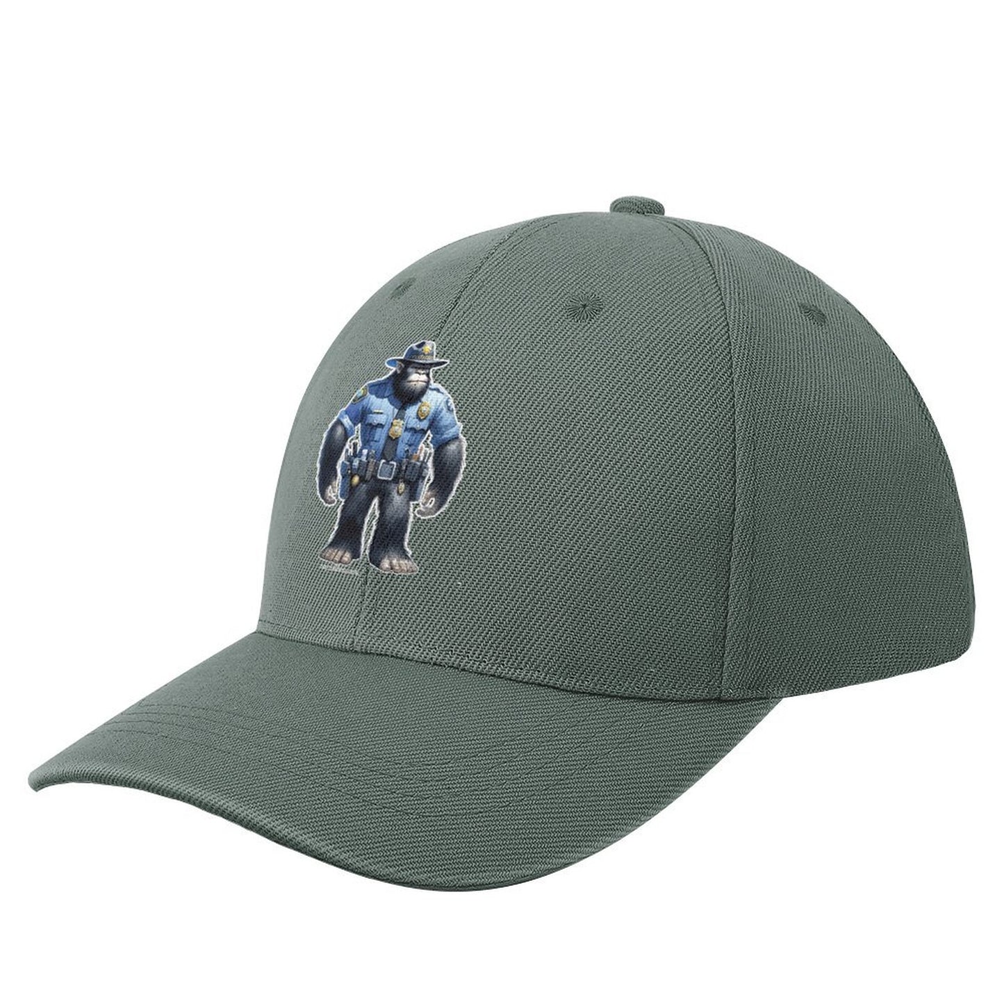 Bigfoot, Sasquatch Police Officer - Polyester Baseball Cap