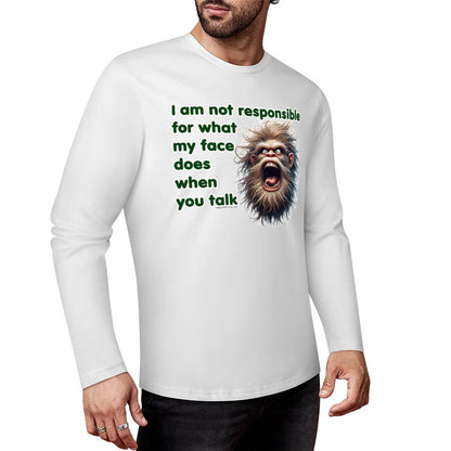 Bigfoot / Sasquatch "I am not responsible...", Cotton Unisex Long Sleeve T-shirt