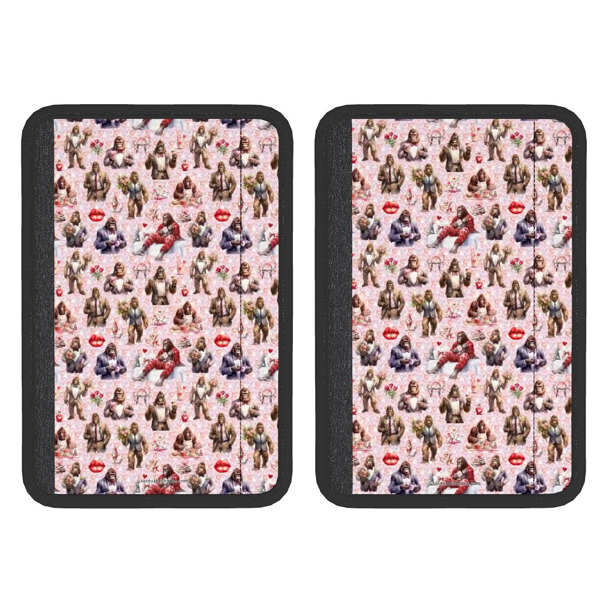 20 Bigfoot / Sasquatch Designs, Seat Belt Cover Pad For Adults 2 Pcs