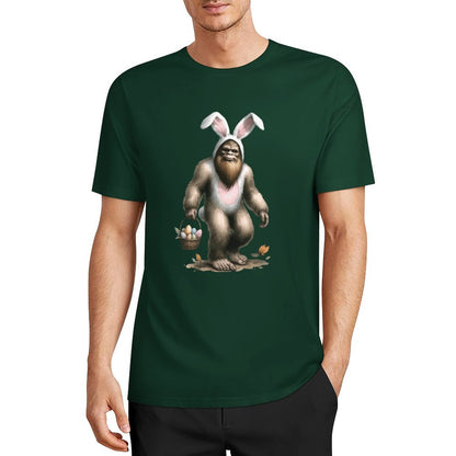 Bigfoot - Sasquatch Easter Bunny Short Sleeve Cotton T-Shirt