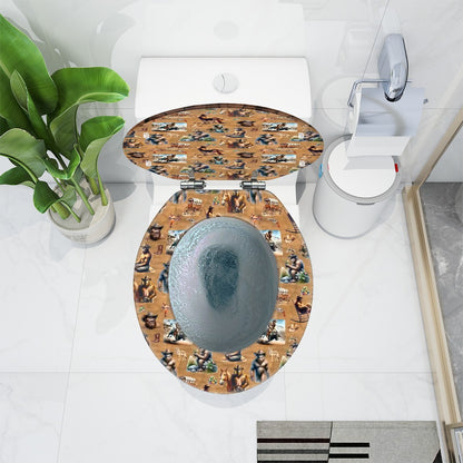 Bigfoot / Sasquatch Cowboy, Universal Toilet Seat