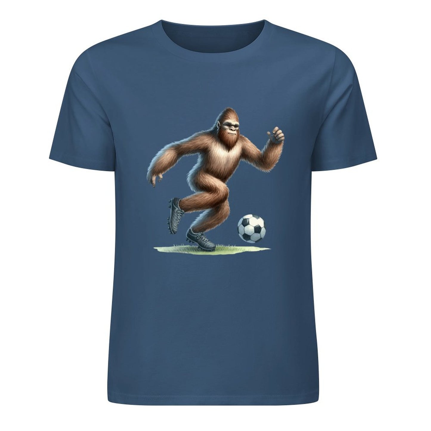 Bigfoot - Sasquatch Soccer (football) Short Sleeve Cotton T-Shirt