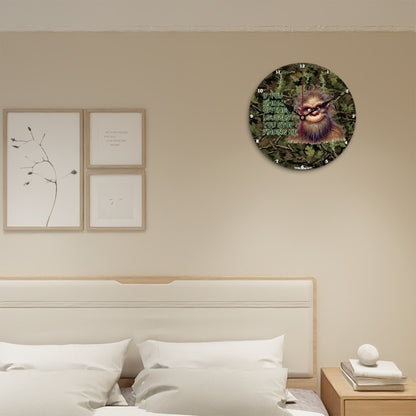 Bigfoot Sasquatch "If you find me..", Wooden Wall Clock