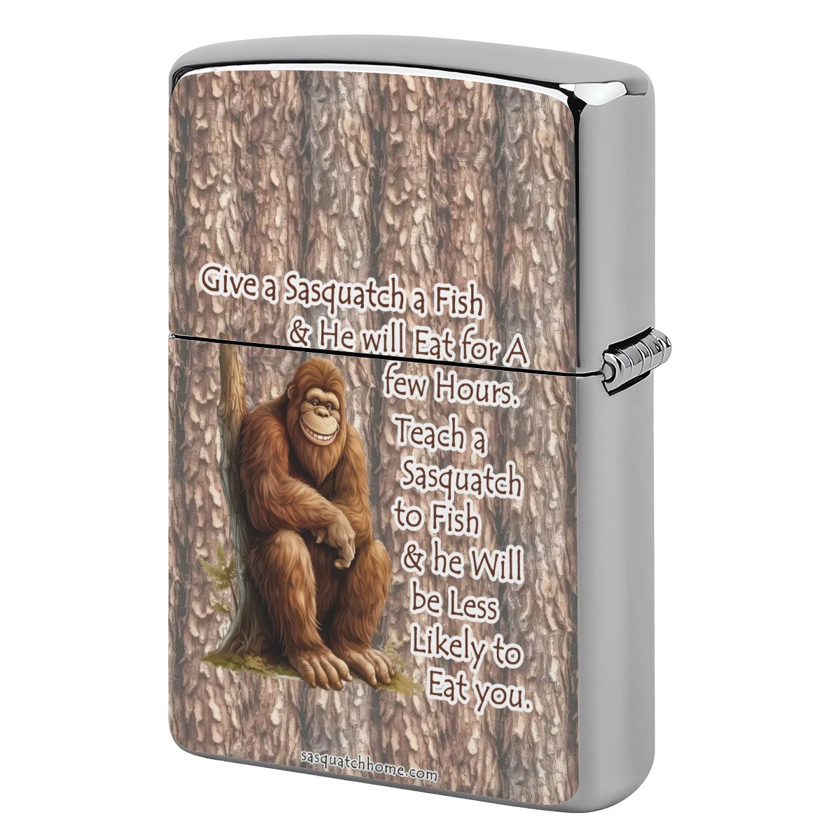 Hungry Sasquatch Bigfoot 2024 Metal Lighter Case
