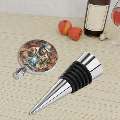 Cowboy Bigfoot / Sasquatch Wine Bottle Stopper
