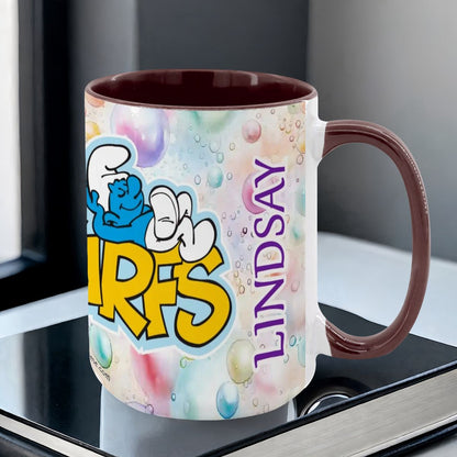 Smurfs Large 15 Ounce Colorful Mugs – Made In USA