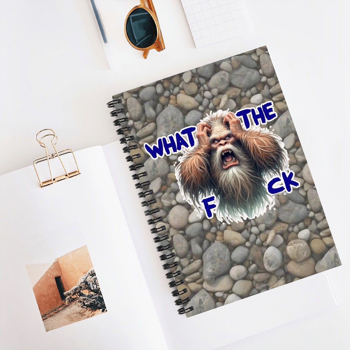 Bigfoot, Sasquatch, "WTF" Spiral Notebook