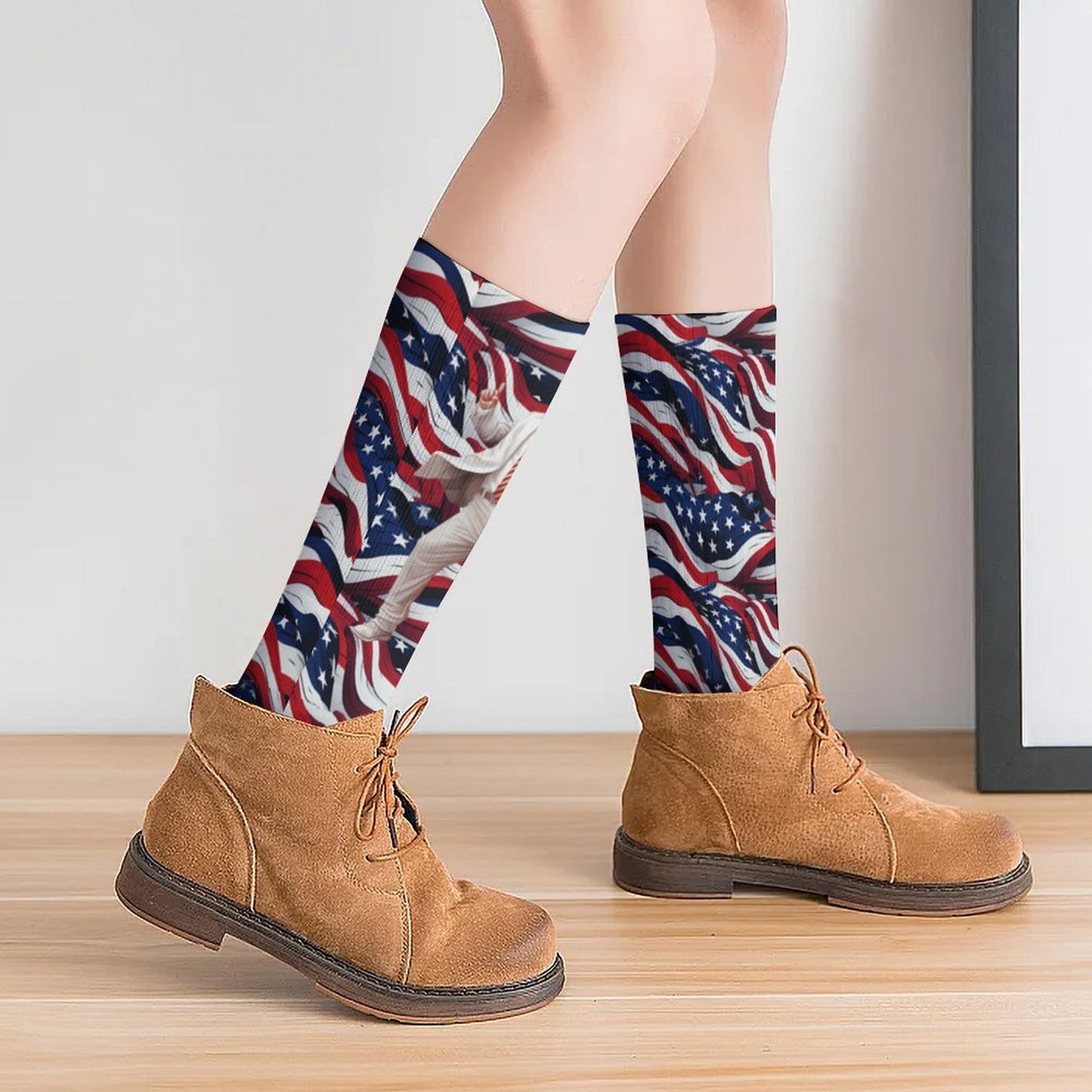 Donald Trump Dancing, 15.5 Inch Tube Socks