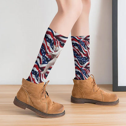 Donald Trump Dancing, 15.5 Inch Tube Socks